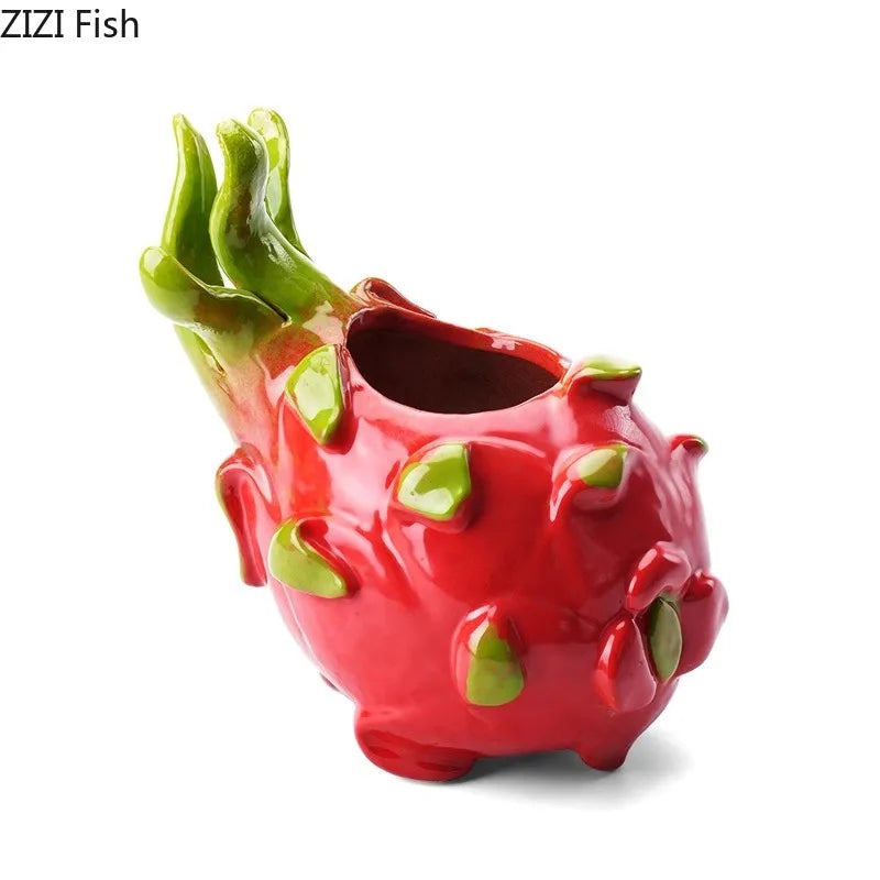 Afralia™ Pitaya Ceramic Ashtray - Smoking Accessory Gift for Him