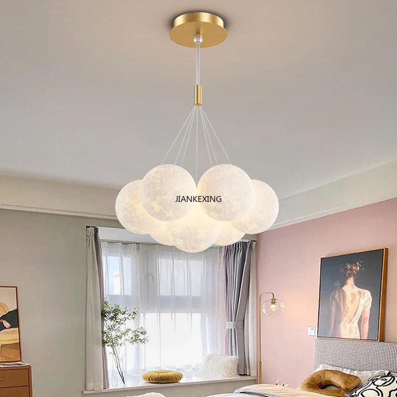 Afralia™ Bubble Ball LED Pendant Lights: Modern Chandelier for Living Dining Bedroom Office Decor