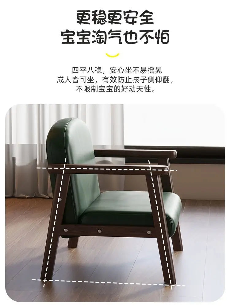 Afralia™ Kids Wooden Chair & Table Set Vintage Design for Children's Room