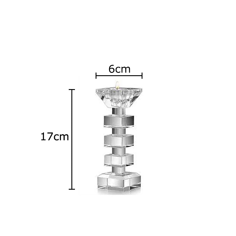 Afralia™ Crystal Candle Holder Desk Decoration Home Aroma Container