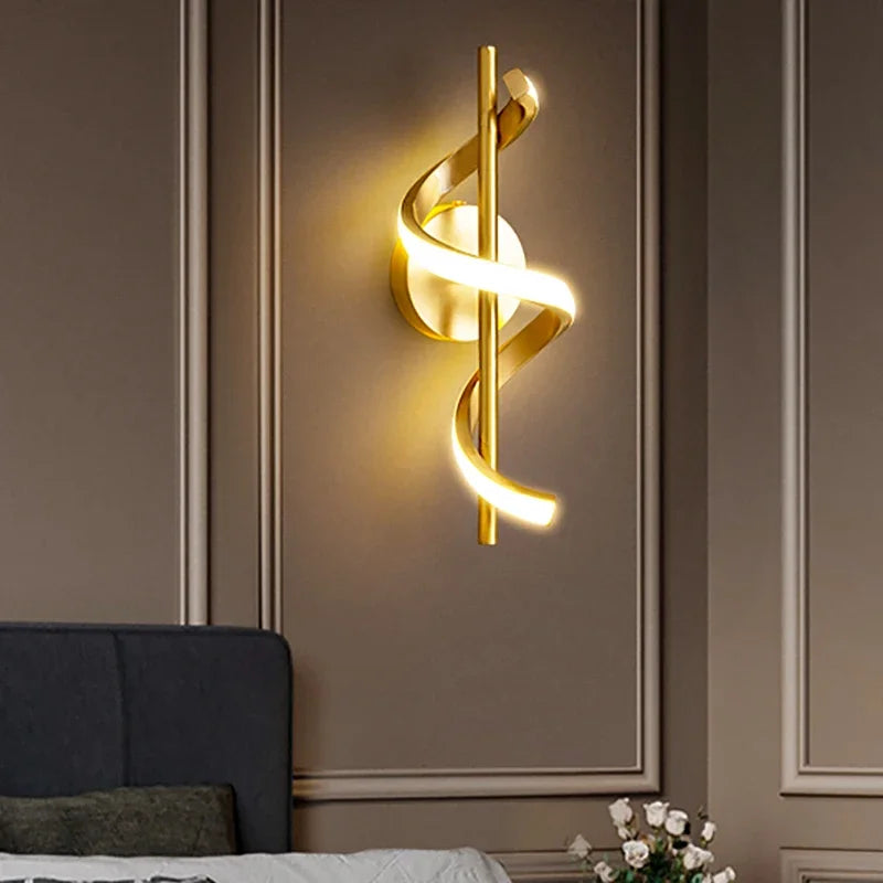 Afralia™ Modern LED Wall Lamp for Bedroom