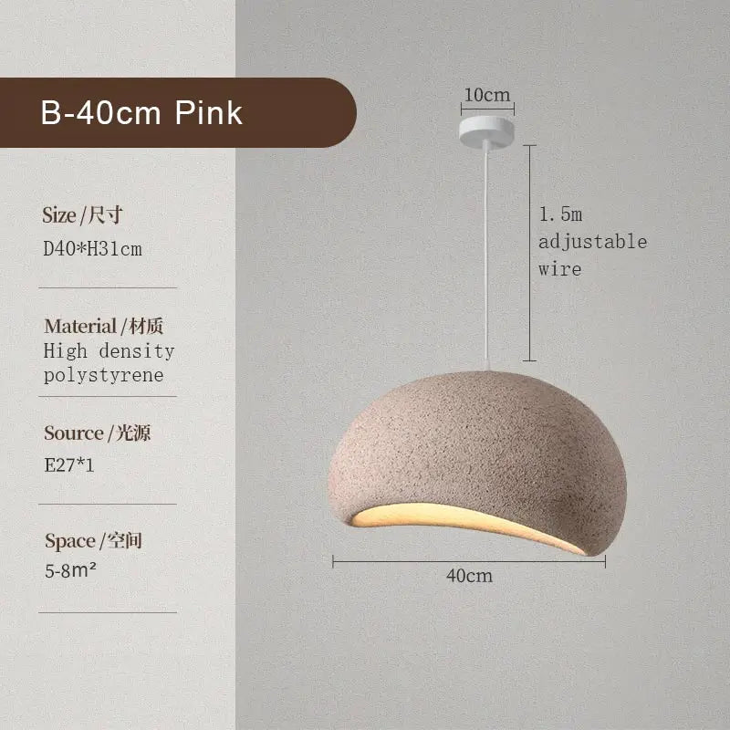 Afralia™ Wabi Sabi LED Pendant Light for Modern Kitchen and Living Room