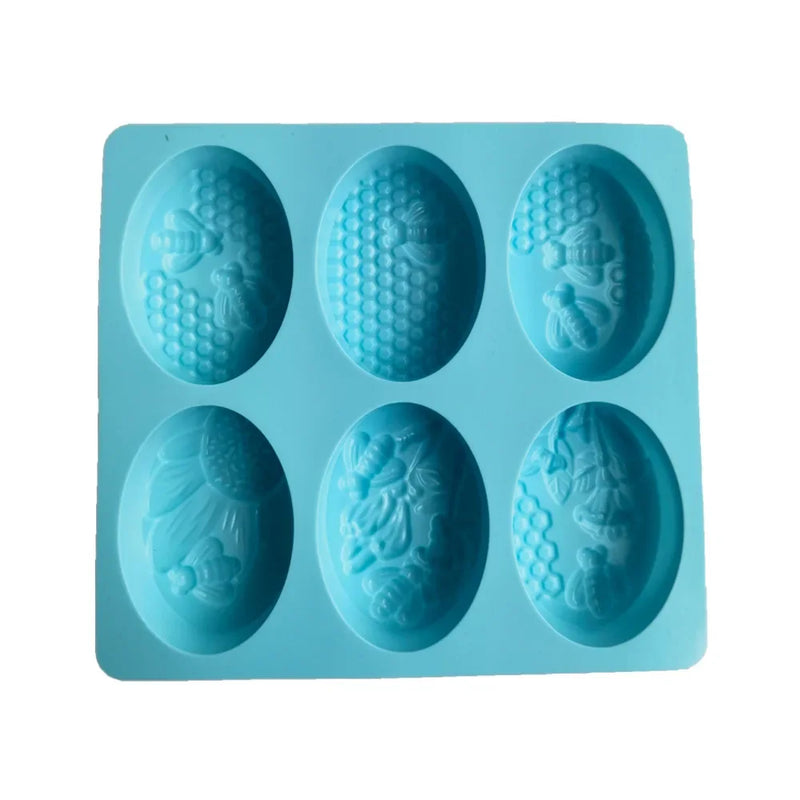 Afralia™ Bee Silicone Soap Mold: 6 Styles for Handmade Treats & Baking