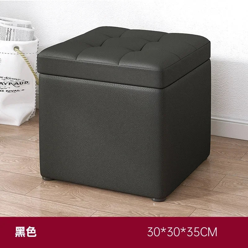 Afralia™ Small Storage Stool Ottoman Step Bench for Home, Sofa, Vanity - Portable & Stylish