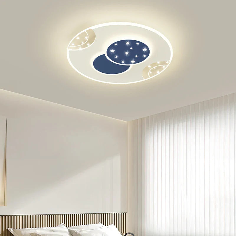 Afralia™ Square LED Ceiling Light with Remote Dimming for Bedroom, Living Room, Dining Room