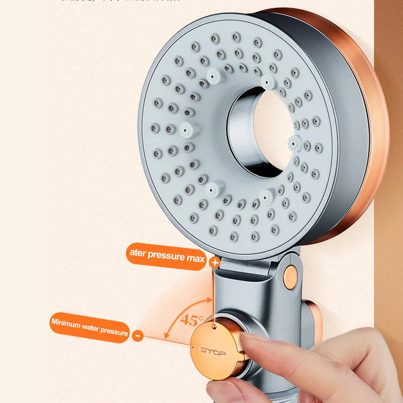 Afralia™ Triple Jet Water Saving Showerhead with Filtration Technology