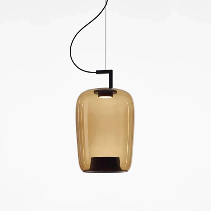 Afralia™ Nordic Glass Pendant Light: Minimalist LED Decor for Home, Cafe, Dining Room