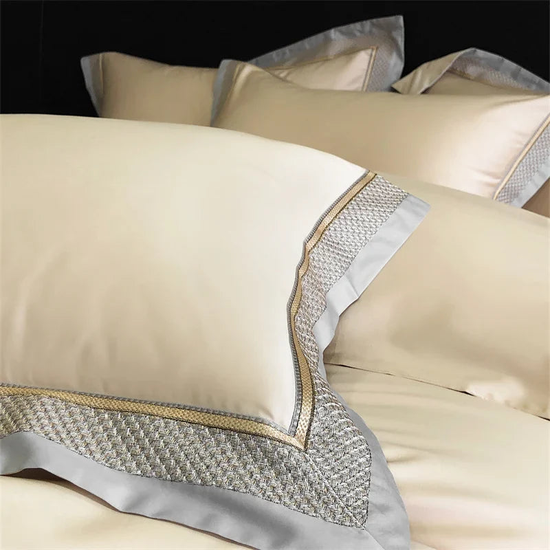 Afralia™ Luxury Embroidery Bedding Set - Premium Duvet Cover, Bedspread, Pillowcases