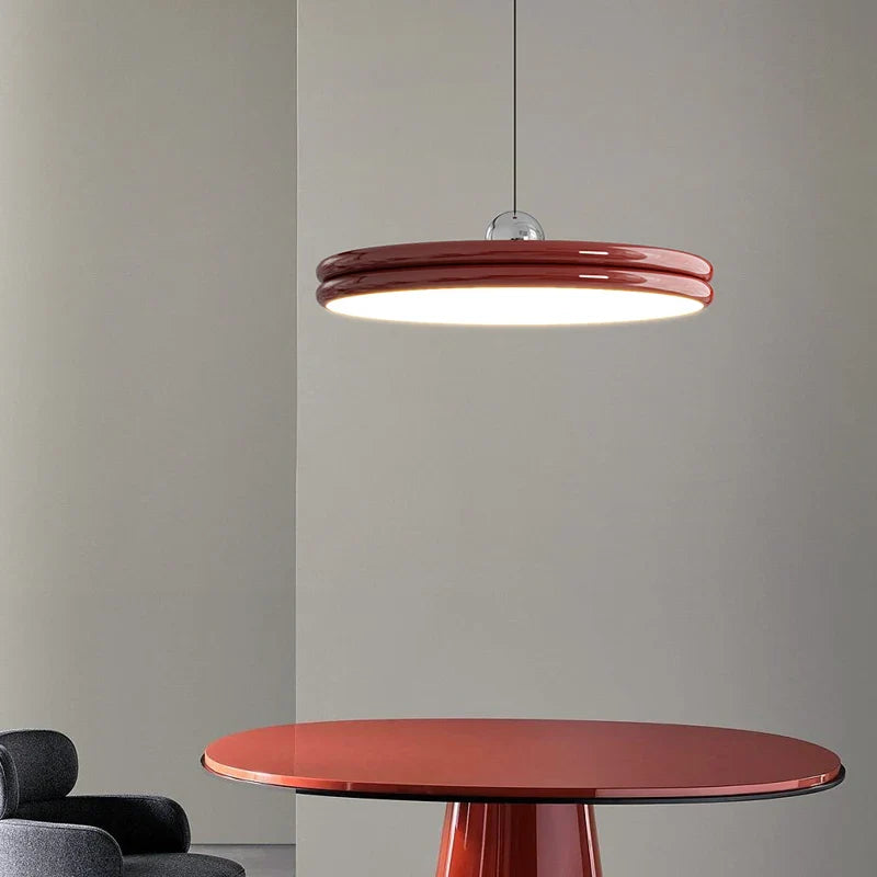 Afralia™ Round Island Chandelier: Modern LED Pendant Lights for Dining Table and Home Decor