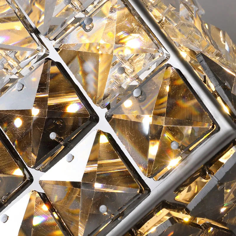 Afralia™ Crystal Mosaic Wall Lamp: Elegant LED Lighting for Living Room, Bedroom, and Hotel Lobby