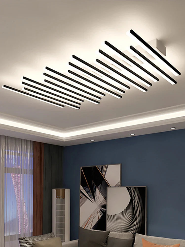 Afralia™ Modern Linear Ceiling Wall LED Lamps for Home Interior Decoration