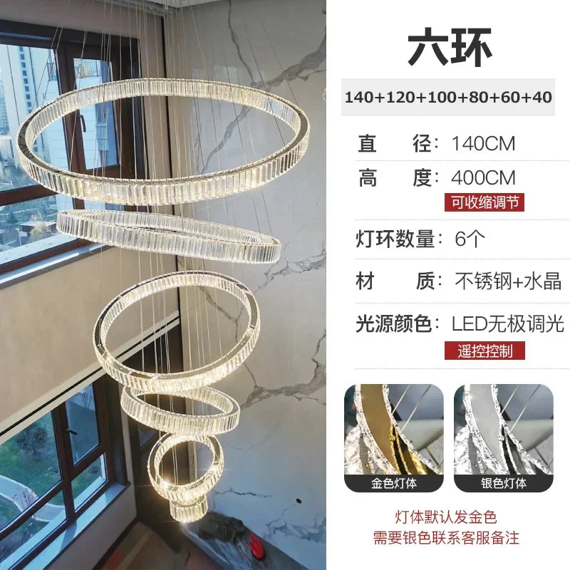 Afralia™ Crystal LED Chandelier for Modern European Style Living Room Lighting