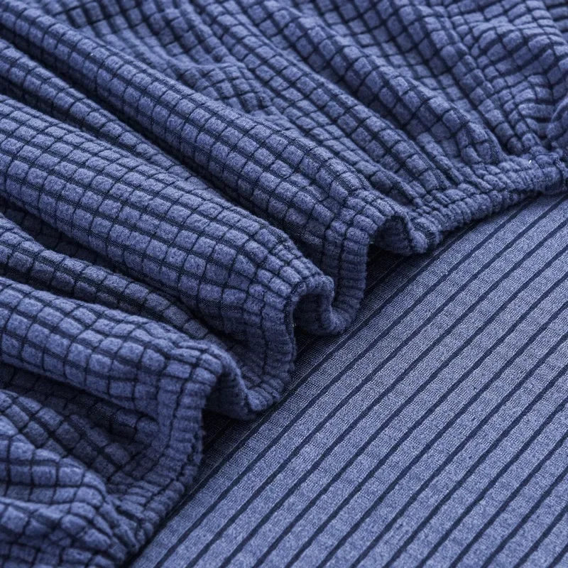 Afralia™ Fleece Thick Chair Cover Solid Color Stretch Sofa Slipcover