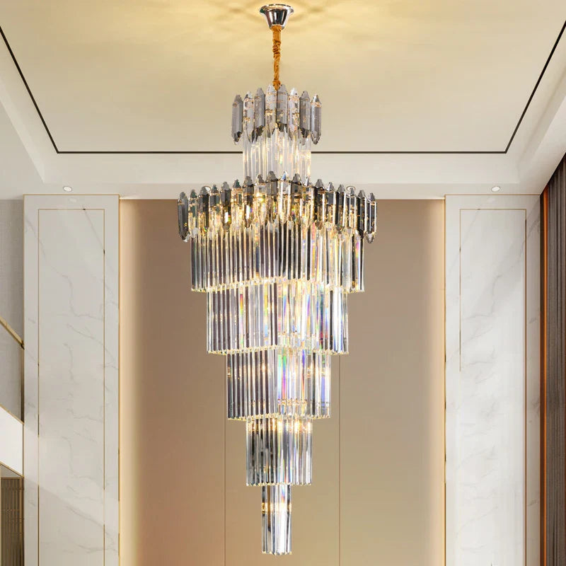 Afralia™ Crystal Chandelier: Elegant Light Fixture for Luxury Interiors