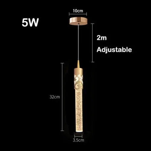 Afralia™ LED Crystal Chandelier for Home Decoration & Lighting in Living Room, Bedroom, Hotel & Bar