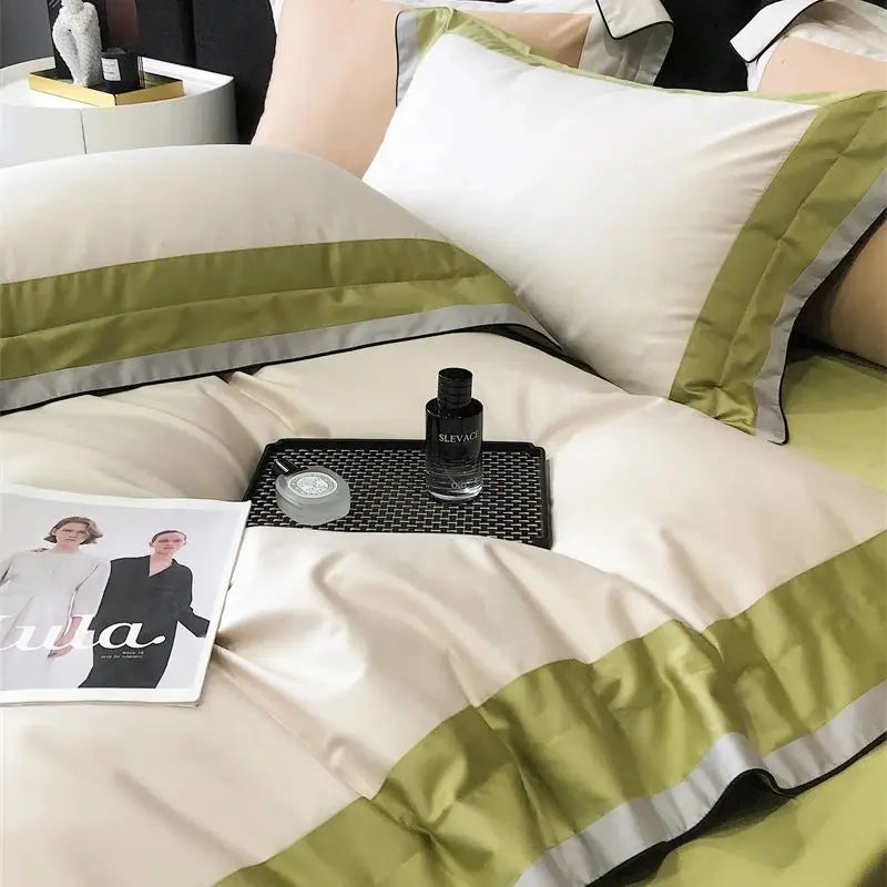 Afralia™ 1000TC Egyptian Cotton Luxury Hotel Bedding Set - Queen/King Size