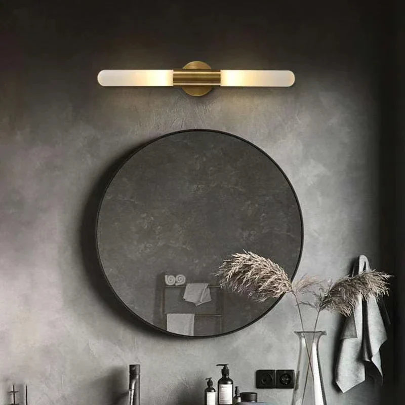 Afralia™ White Sanding Acrylic LED Wall Sconce for Bedroom Living Room Lighting