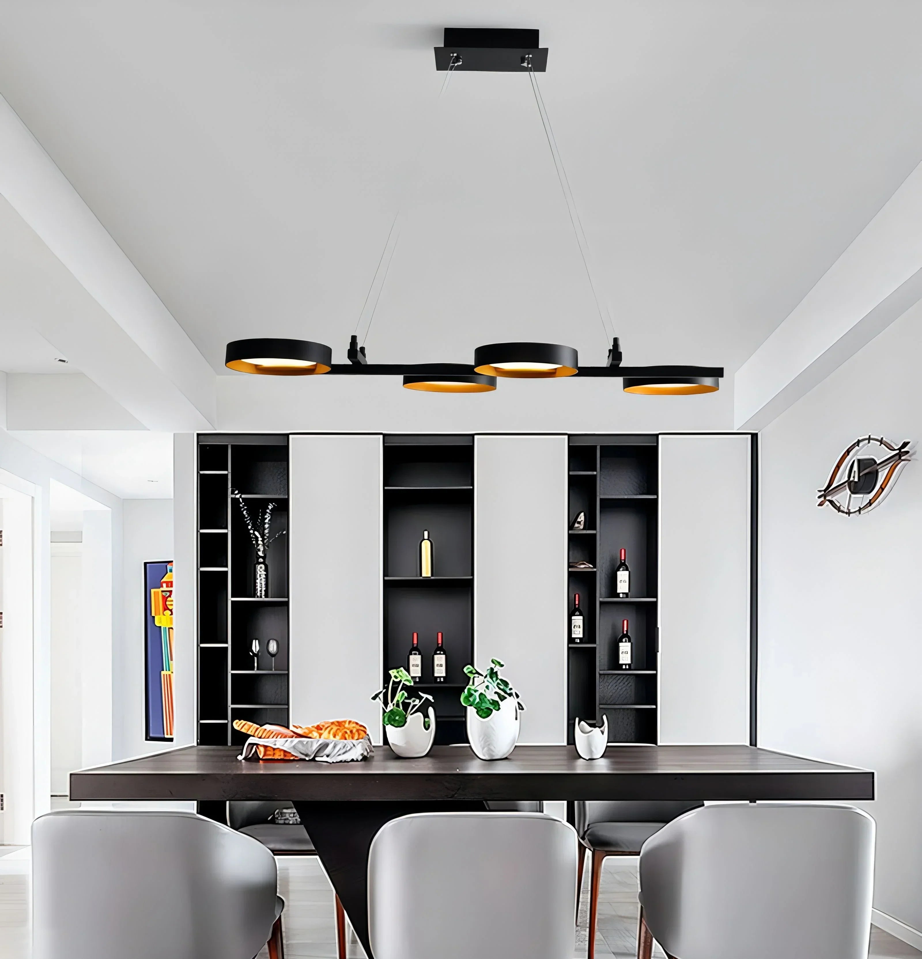 Afralia™ Modern LED Pendant Lamp for Living Room Dining Table Lighting