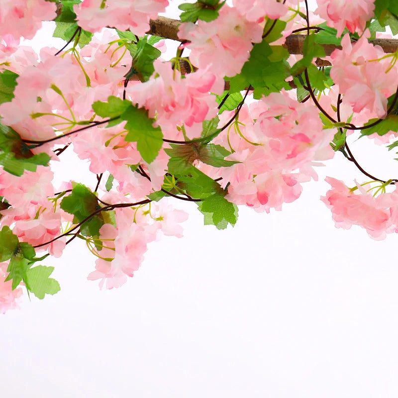 Afralia™ Cherry Blossom Vine Garland for Home and Wedding Decor