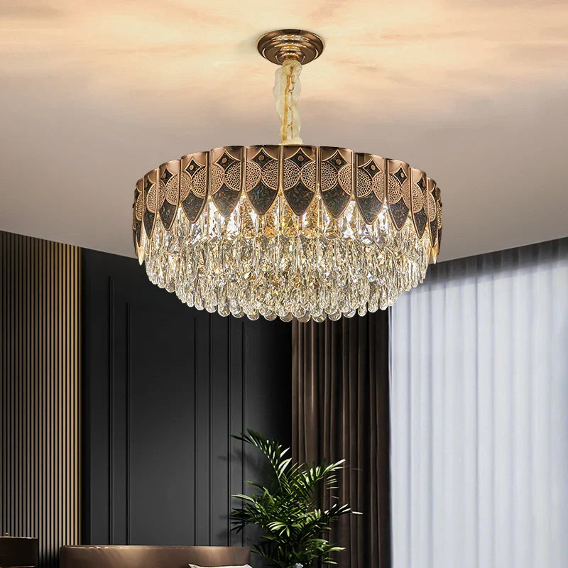 Afralia™ Crystal Chandelier: Modern Luxury for Living Room, Bedroom, Dining Room