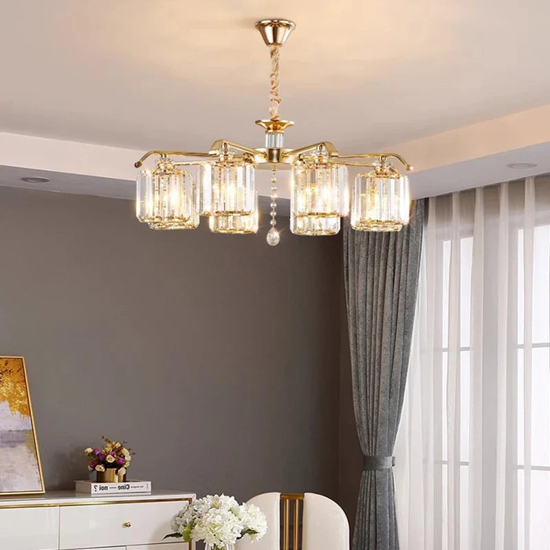 Afralia™ Crystal Lustre Chandelier: Modern Luxury Indoor Lighting Fixtures