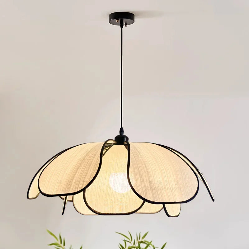 Afralia™ Nordic LED Pendant Chandelier Flower Lamp for Modern Wabi Sabi Decor