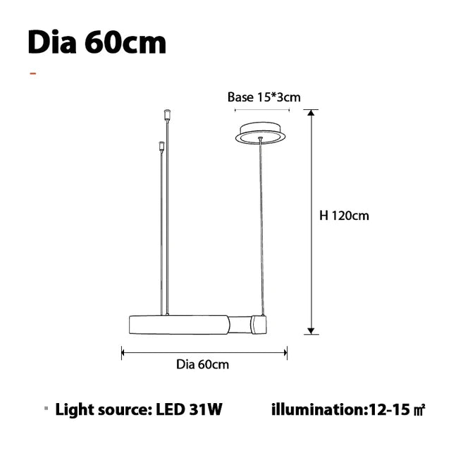 Afralia™ Modern LED Chandelier 4 Circle Pendant Lights Aluminum Gold Black 20-80cm