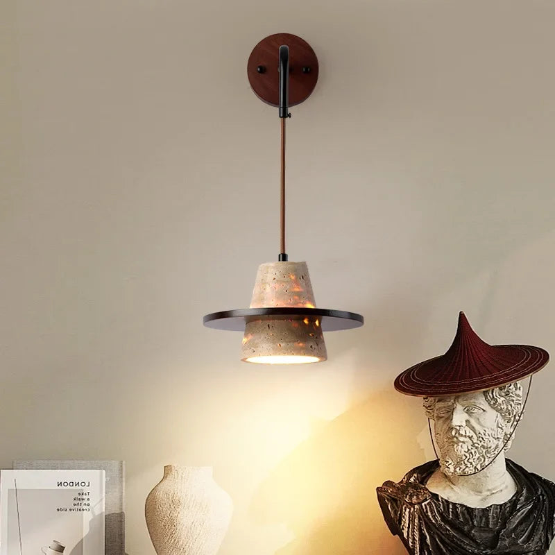 Afralia™ LED Wall Lights Modern Pull Chain Switch Bedside Lamp Wandlamp