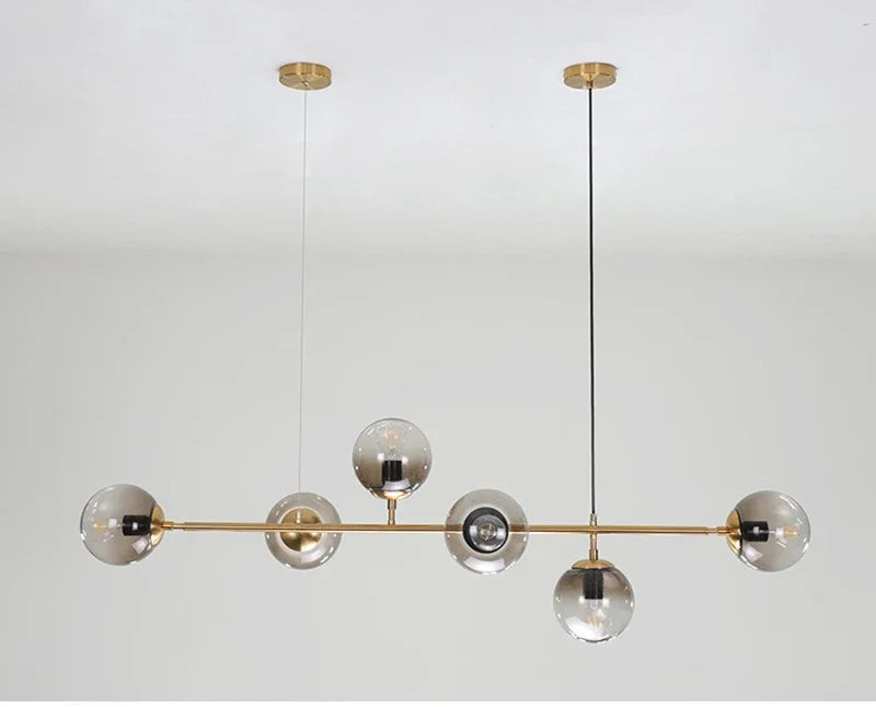 Afralia™ Glass Pendant Lamp for Modern Nordic Style Living Room and Bedroom Lighting