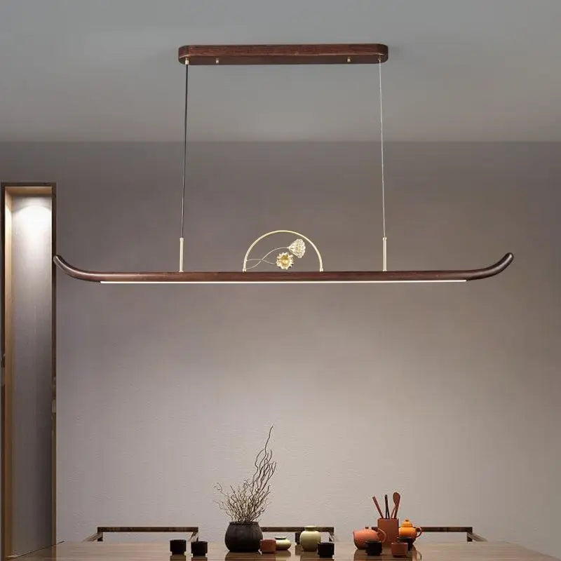 Afralia™ Classic Chinese Solid Wood Pendant Lights Copper Teahouse Bar Retro Lamps