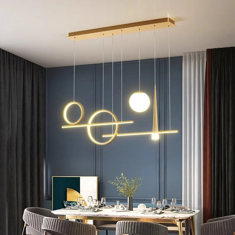 Afralia™ Modern LED Ceiling Lamp Chandelier for Bedroom and Dining Room