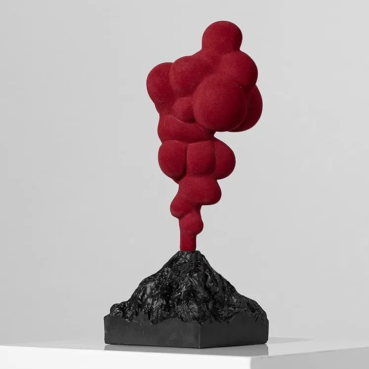 Afralia™ Volcanic Eruption Resin Ornaments for Home Decor - Creative Abstract Desktop Decorations