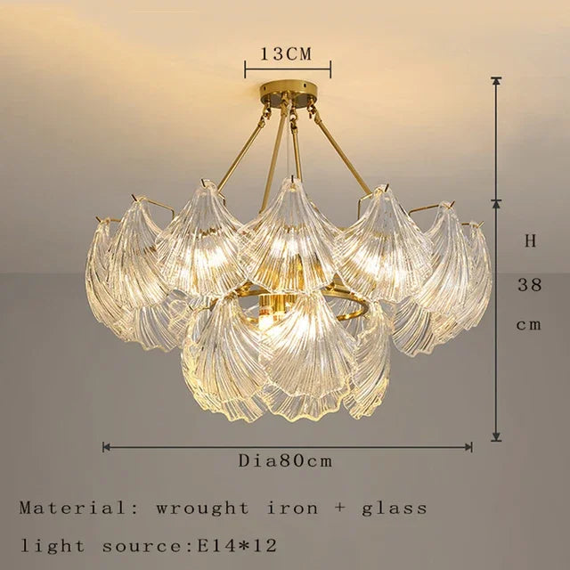 Afralia™ Crystal Glass Chandelier: Luxury Retro Pendant Light for Dining, Living, Bedroom Decor