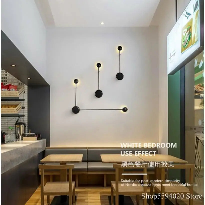 Afralia™ Nordic LED Wall Lamp for Bedroom Foyer Living Room Lighting