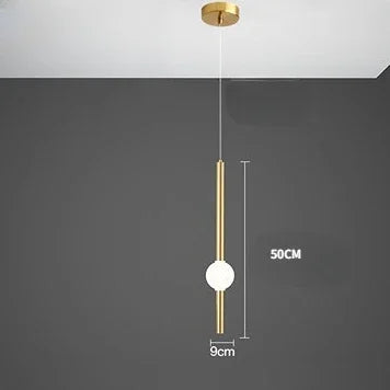 Afralia™ Glass Rod Pendant Light - Modern Long Hanging Lamp for Living Room, Bedroom & Shop