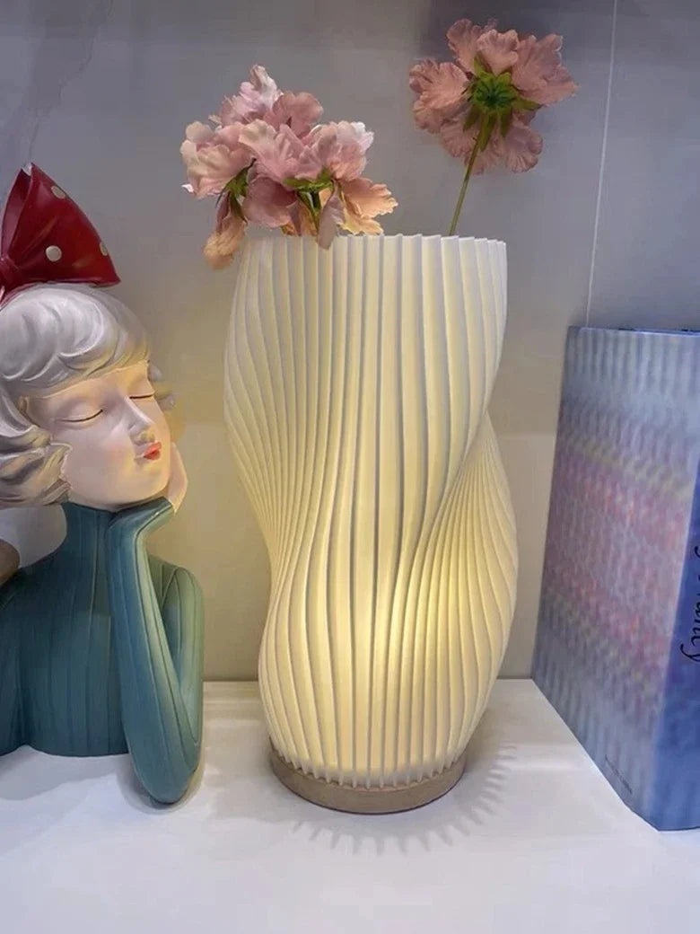 Afralia™ Nordic Girl Bedside Desk Light: USB Dimming Decorative Night Light