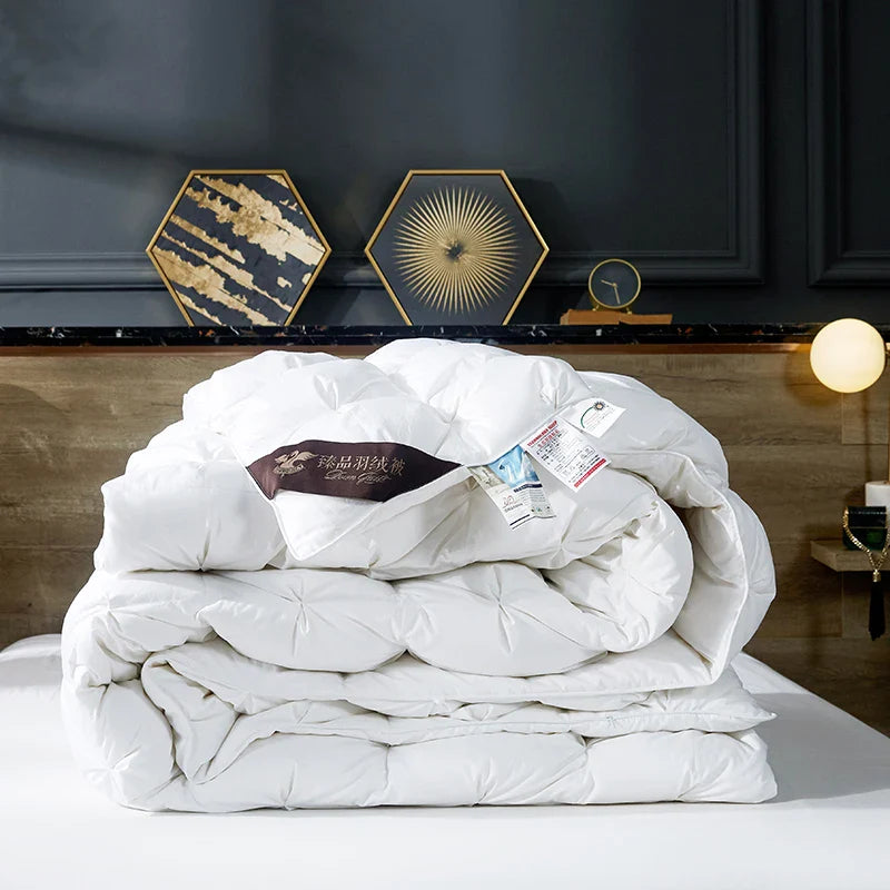 Afralia™ Twist Flower Cover Goose Down Comforter - Five Star Winter Bedding