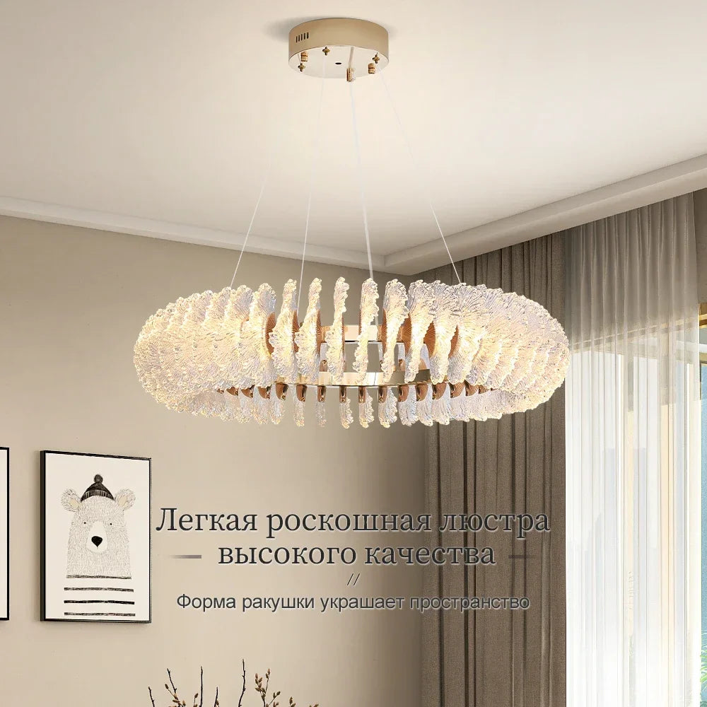 Afralia™ Modern Coral Flower Acrylic Chandelier LED Suspension Luminaire for Dining Room
