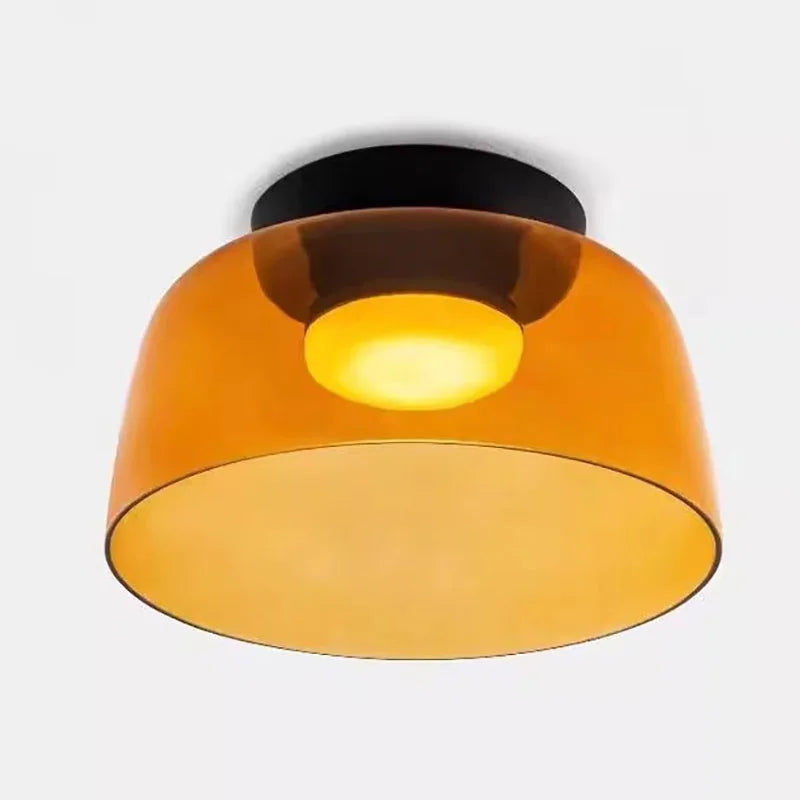 Afralia™ Glass Ceiling Chandelier - Luxury Nordic LED Ceiling Lamp