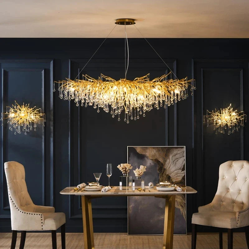 Afralia™ Crystal Chandelier: Modern LED Luxury for Living Room Decor & Lighting