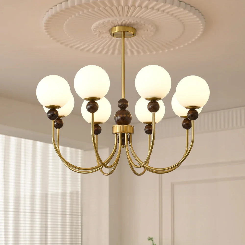 Afralia™ Vintage Chandelier Wind Lamp for Living Room, Study - French Medieval Style