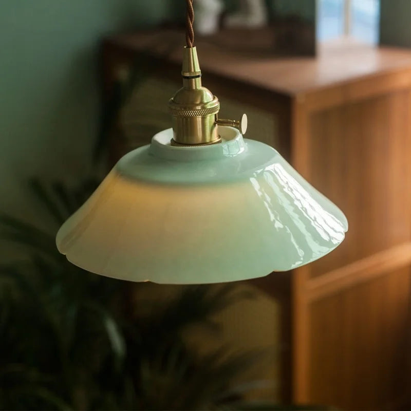 Afralia™ Ceramic LED Hanging Lamp for Home Decor and Lighting