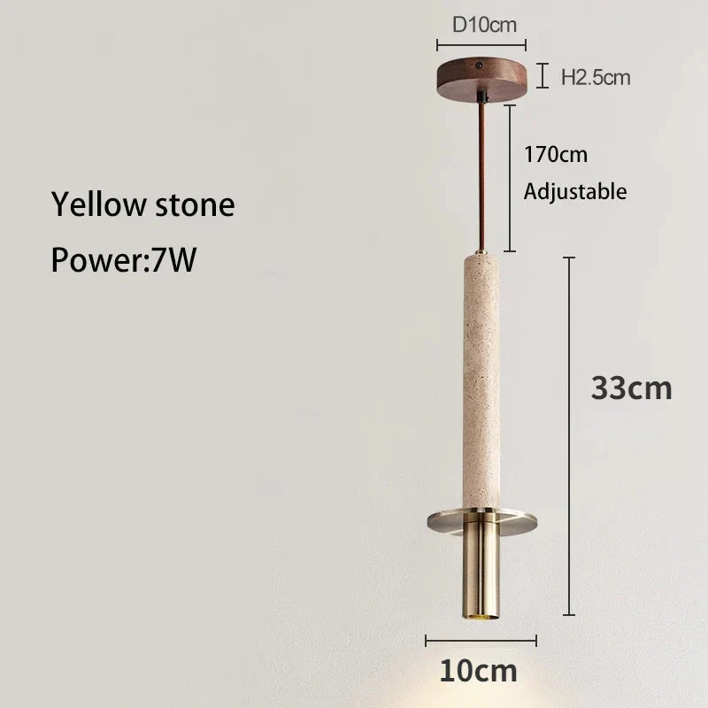 Afralia™ Stone Pendant Lights - Bedroom Hotel Bedside Hanging Lamp Kitchen Island Chandeliers