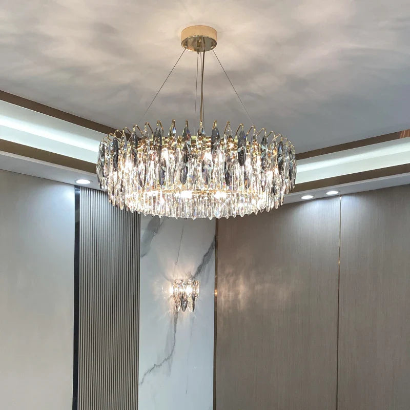 Afralia™ Crystal Atmosphere Chandelier: Modern Luxury for Living Room, Dining Room, Bedroom