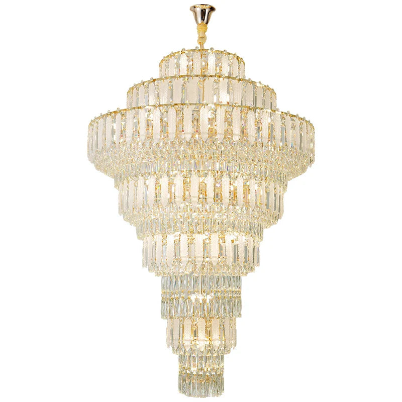 Afralia™ Crystal Hollow Chandelier: Elegant Lighting for European Villa, Hotel Lobby, and Living Room