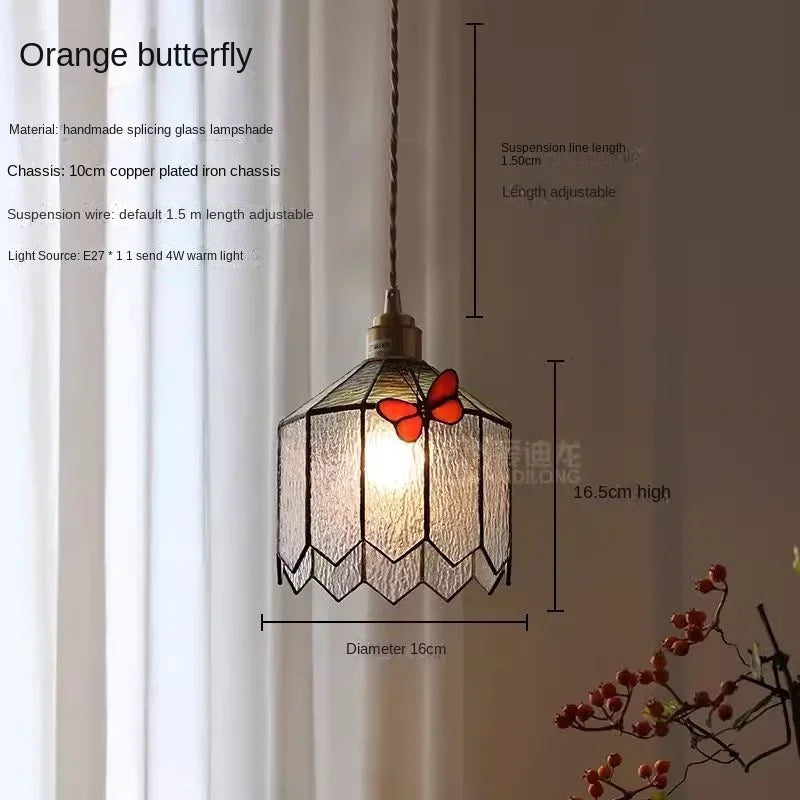 Afralia™ Butterfly Chandelier: French Retro Nostalgic Lighting for Bedroom, Restaurant, Bar, Foyer