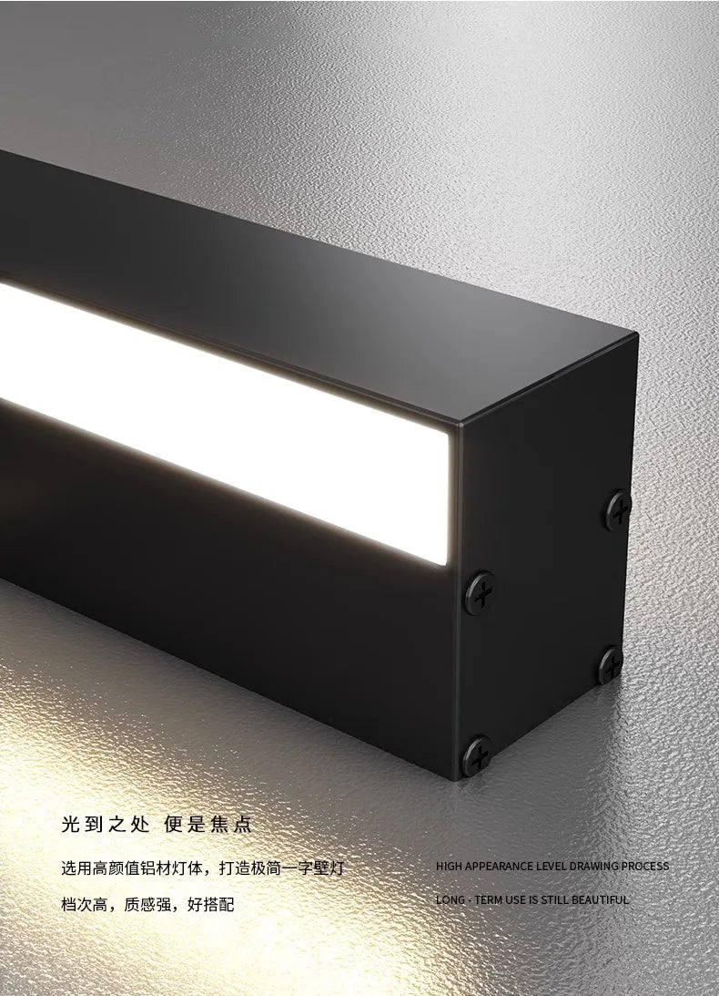 Afralia™ Nordic LED Wall Sconce Minimalist Bedside Lamp for Bedroom Living Room