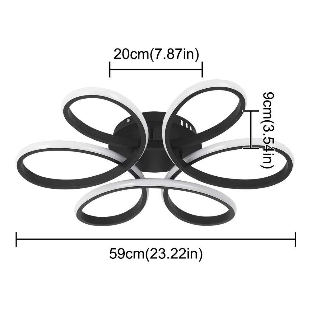 Nordic Twist LED Pendant Light by Afralia™ - Modern Acrylic Chandelier for Kitchen, Dining, Aisle