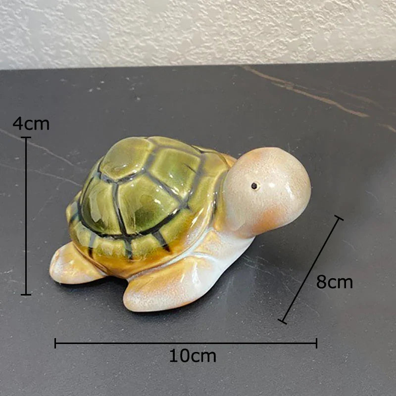 Afralia™ Little Turtle Statue Desk Decoration Creative Ornaments Room Decor