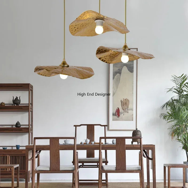 Afralia™ Lotus Leaf LED Chandelier: Modern Nordic Pendant Lights for Home Interior Décor.